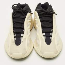 Pre Owned Yeezy x Adidas 700 V3 Azael Size 46 2/3 Cream Rubber and Mesh Low Top Sneakers