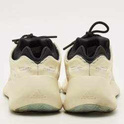 Pre Owned Yeezy x Adidas 700 V3 Azael Size 46 2/3 Cream Rubber and Mesh Low Top Sneakers