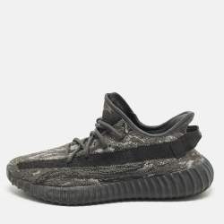 مملوكة مسبقًا Yeezy x Adidas 350 V2 Size 43.5 Grey Knit Fabric MX Dark Salt Low Top Sneakers