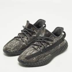 مملوكة مسبقًا Yeezy x Adidas 350 V2 Size 43.5 Grey Knit Fabric MX Dark Salt Low Top Sneakers