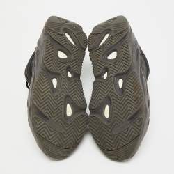 Pre Owned Yeezy x Adidas Boost 700 V2 Vanta Size 44 Black/Grey Canvas Suede Low Top Sneakers