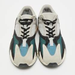 Pre Owned حذاء رياضي ييزي x أديداس بوست 700 شبك وسويدي متعدد الألوان وييف رنر مقاس 44 2/3