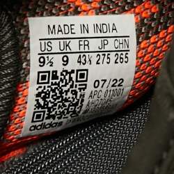 Pre Owned Yeezy x Adidas Boost 350 V2 Beluga Size 43.5 Grey/Orange Knit Fabric Lace Up Sneakers