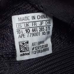 مملوكة مسبقًا حذاء رياضي ييزي × أديداس بوست 350 V2 أسود غير عاكس مقاس 36 قماش محبوك أسود وأربطة