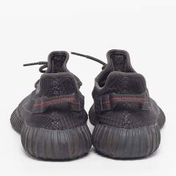 مملوكة مسبقًا حذاء رياضي ييزي × أديداس بوست 350 V2 أسود غير عاكس مقاس 36 قماش محبوك أسود وأربطة