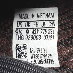 Pre Owned حذاء رياضي ييزي x أديداس بوست 350 V2 بون قماش تريكو أبيض مقاس  40 2/3