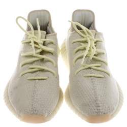 Pre Owned حذاء رياضي ييزي x اديداس بوست 350 V2 تريكو قطن أصفر مقاس 45