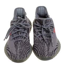 Yeezy x Adidas Grey Cotton Knit Boost 350 V2 Beluga Sneakers Size 42.5