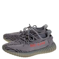 Yeezy x Adidas Grey Cotton Knit Boost 350 V2 Beluga Sneakers Size 42.5