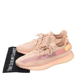 مملوكة مسبقًا Yeezy x Adidas Clay Cotton Knit And Mesh Boost 350 V2 Sneakers Size 48