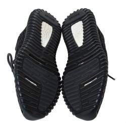 مملوكة مسبقًا Yeezy x Adidas Black Cotton Knit Pirate Black Boost 350 Sneakers Size 42