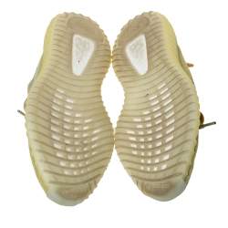 Pre Owned Yeezy x Adidas Yellow Cotton Knit Boost 350 V2 Marsh Sneakers Size 42