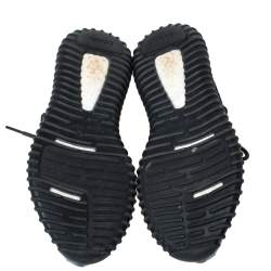 Pre Owned حذاء رياضي ييزي x اديداس "بيرات بلاك بوست 350" تريكو قطن أسود مقاس 42