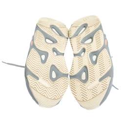 Pre Owned Yeezy x Adidas Grey Cotton Knit And Suede Boost 700 V2 Sneakers Size 45.5