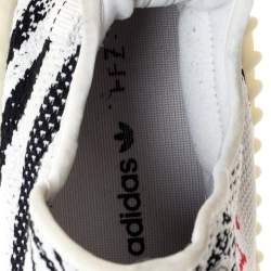 Yeezy x Adidas White/Black Cotton Knit Boost 350 V2 Zebra Sneakers Size 44