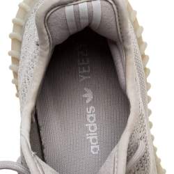 Pre Owned Yeezy x Adidas Sesame Cotton Knit Boost 350 V2 Sneakers Size 41