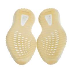 Pre Owned Yeezy x Adidas White Cotton Knit Boost 350 V2 'Cream White' Sneakers Size 41.5