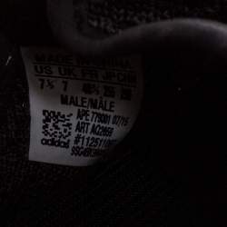 Pre Owned Yeezy x Adidas Black Cotton Knit Pirate Black Boost 350 Sneakers Size 40.5