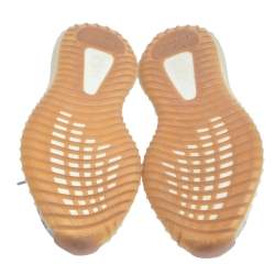 Pre Owned Yeezy x Adidas Sesame Cotton Knit Boost 350 V2 Sneakers Size 42