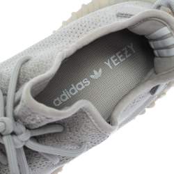 Pre Owned Yeezy x Adidas Sesame Cotton Knit Boost 350 V2 Sneakers Size 42