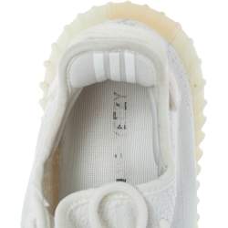 Pre Owned Yeezy x Adidas White Cotton Knit Boost 350 V2 Sneakers Size 42