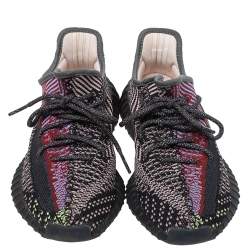 Pre Owned Yeezy x Adidas Multicolor Yecheil Cotton Knit Boost 350 V2 Sneakers Size 40.5
