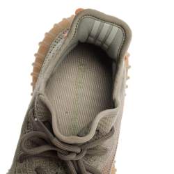 Pre Owned حذاء رياضي ييزي  x أديداس "بوست 350 ڨي2 ترفرم" تريكو قطن رصاصي مقاس 39.5