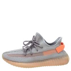 Pre Owned Yeezy x Adidas Grey Cotton Knit Boost 350 V2 True Form Sneakers Size 43.5