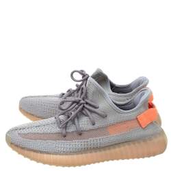 Pre Owned Yeezy x Adidas Grey Cotton Knit Boost 350 V2 True Form Sneakers Size 43.5
