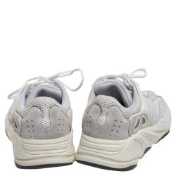 Pre Owned Yeezy x Adidas White Leather, Suede And Mesh Boost 700 Analog Sneakers Size 42