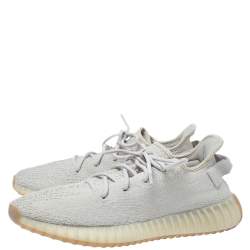 Pre Owned حذاء رياضي ييزي  و أديداس "بوست 350 ڨي2" تريكو قطن سيسام مقاس 45.5