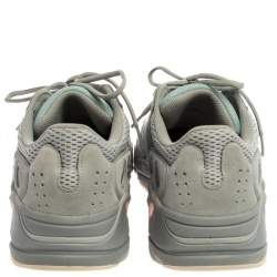 Pre Owned Yeezy x Adidas Boost Grey/Blue Mesh And Suede Leather Boost 700 V2 Vanta Sneakers Size 46.5