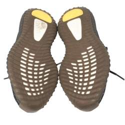 Pre Owned Yeezy x Adidas Black Cotton Knit Boost 350 V2 Static Non Reflective Sneakers Size 46