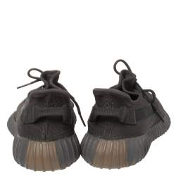 Pre Owned Yeezy x Adidas Black Cotton Knit Boost 350 V2 Static Non Reflective Sneakers Size 46