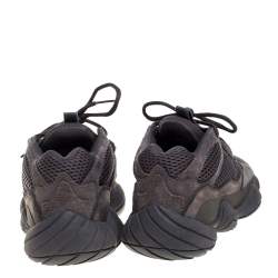 مملوكة مسبقًا Yeezy x Adidas Utility Black Suede and Mesh Boost 500 Sneakers Size 39 1/3