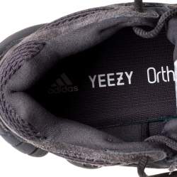 مملوكة مسبقًا Yeezy x Adidas Utility Black Suede and Mesh Boost 500 Sneakers Size 39 1/3
