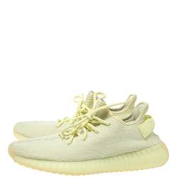 مملوكة مسبقًا Adidas Yeezy Boost 350 V2 Cotton Knit Ice Yellow Sneakers Size 42 2/3