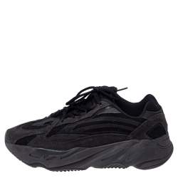 Pre Owned حذاء رياضي ييزي  x أديداس "ميكس ميديا بوست 700 فانتا" سويدي و قماش أسود مقاس 41.5