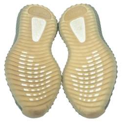 Pre Owned Yeezy x Adidas Blue/White Knit Fabric Boost 350 V2 Israfil Sneakers Size 42.5