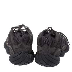 Pre Owned حذاء رياضي ييزي  x أديداس "500 يوتيليتي" سويدي و جلد و شبك أسود مقاس 42