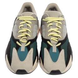 مملوكة مسبقًا Yeezy x adidas Multicolor Mesh And Suede Leather Boost 700 Wave Runner Sneakers Size 44 2/3