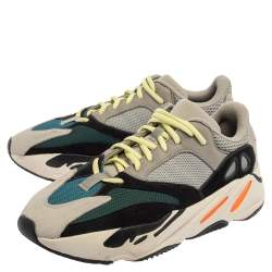مملوكة مسبقًا Yeezy x adidas Multicolor Mesh And Suede Leather Boost 700 Wave Runner Sneakers Size 44 2/3