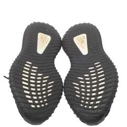 Pre Owned Adidas Yeezy Black/Red Knit Fabric Boost 350 V2 Low Top Sneakers Size 40.5