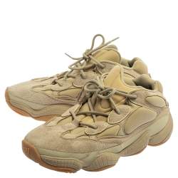 Pre Owned Yeezy x adidas Green Suede And Neoprene 500 Utility Ortholite Sneakers Size 44