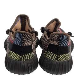 Pre Owned حذاء رياضي ييزي x أديداس قماش تريكو متعدد الألوان يتشيل 350  (غير عاكس) بعنق منخفض مقاس 39 1/3 