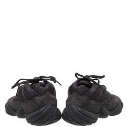 مملوكة مسبقًا حذاء رياضي ييزي x أديداس "يوتيليتي 500" شبك و سويدي أسود مقاس 39 1/3