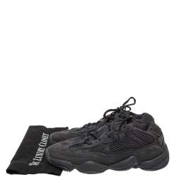 مملوكة مسبقًا حذاء رياضي ييزي x أديداس "يوتيليتي 500" شبك و سويدي أسود مقاس 39 1/3