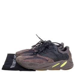 Pre Owned Yeezy x Adidas Brown/Grey Mesh And Suede Leather 700 V2 Mauve Sneakers Size 44