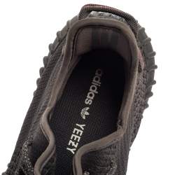 مملوكة مسبقًا Yeezy x Adidas Black Knit Fabric Boost 350 V2 Sneakers Size 46