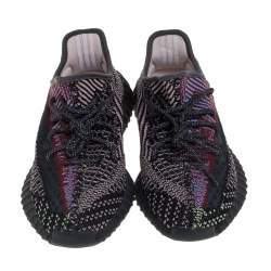 Pre Owned Yeezy x Adidas Multicolor Yecheil Cotton Knit Boost 350 V2 Sneakers Size FR 40 2/3